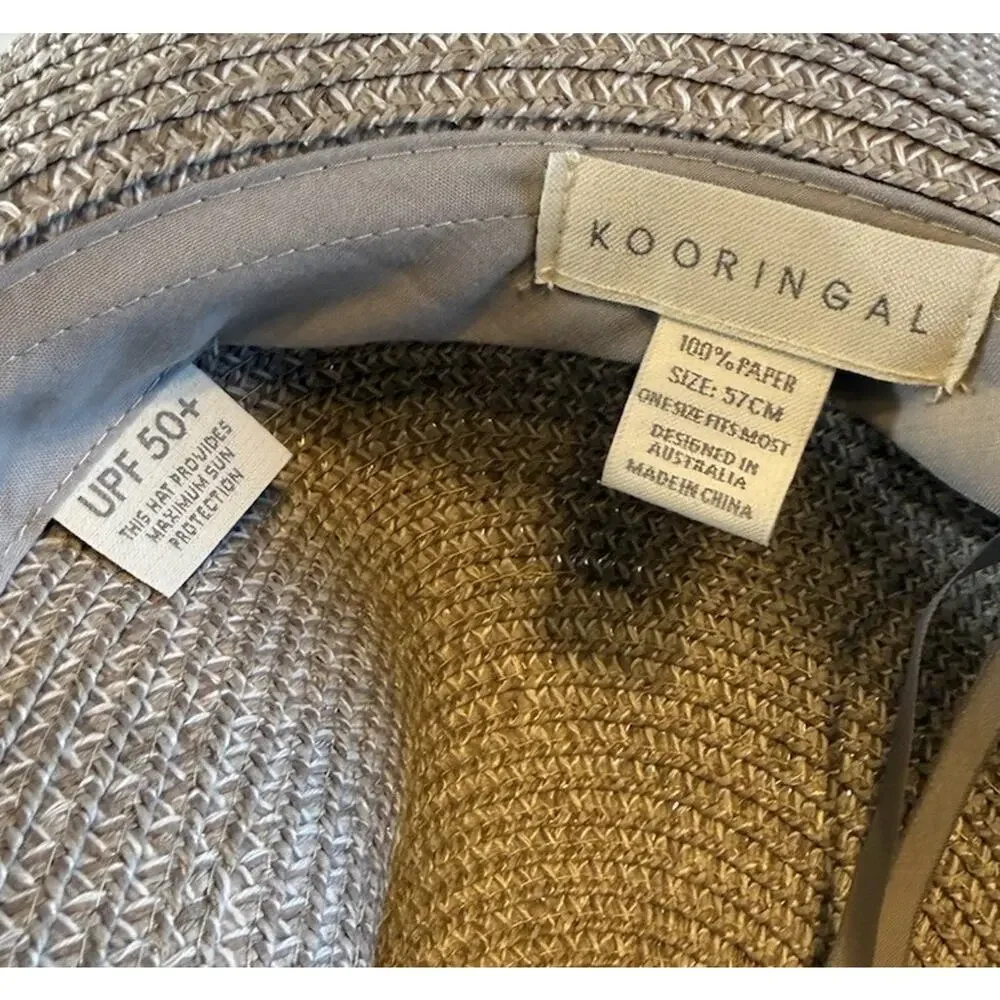 KOORINGAL Dahlia Coastal Wide Brim HAT UPF 50+ Adjustable 57cm